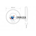 Led Interieurverlichting voorzien warm white licht 12V chrome rand & schakelaar rond 80